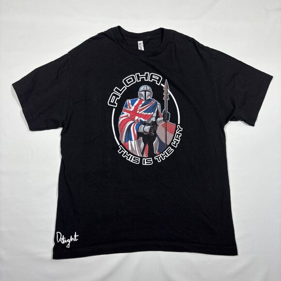 Delight Brand Clothing Hawaii Aloha This is the Way Mandalorian T-Shirt Large - Picture 1 of 6